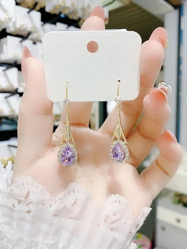 Blue Drop Crystal Earrings Novaryss 05