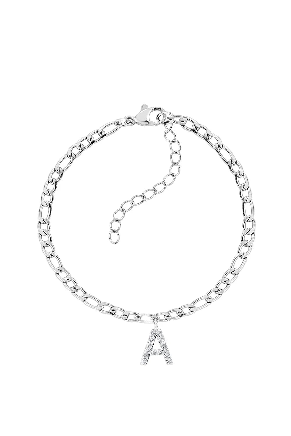 Figaro Initial Bracelet – Gold Plated Zirconia