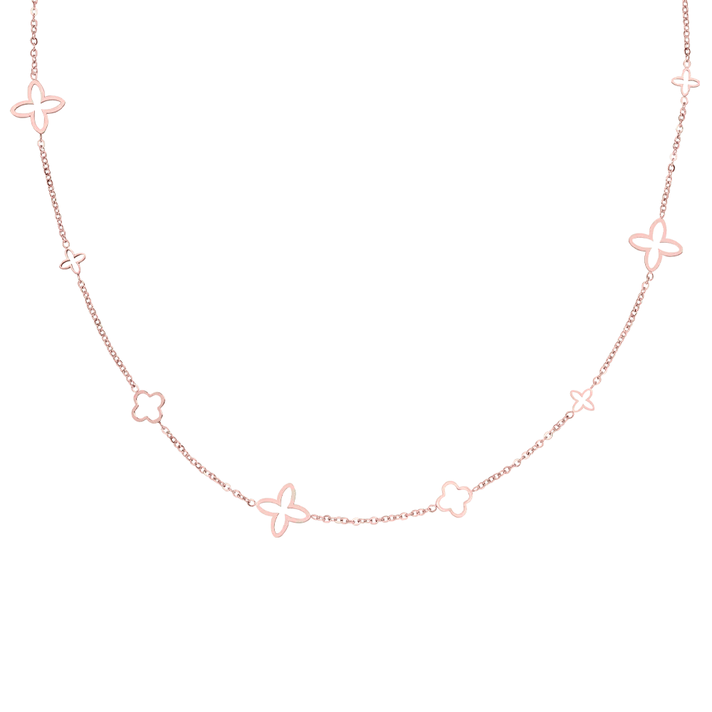 Luxury Clover Necklace – 18K Gold Plated