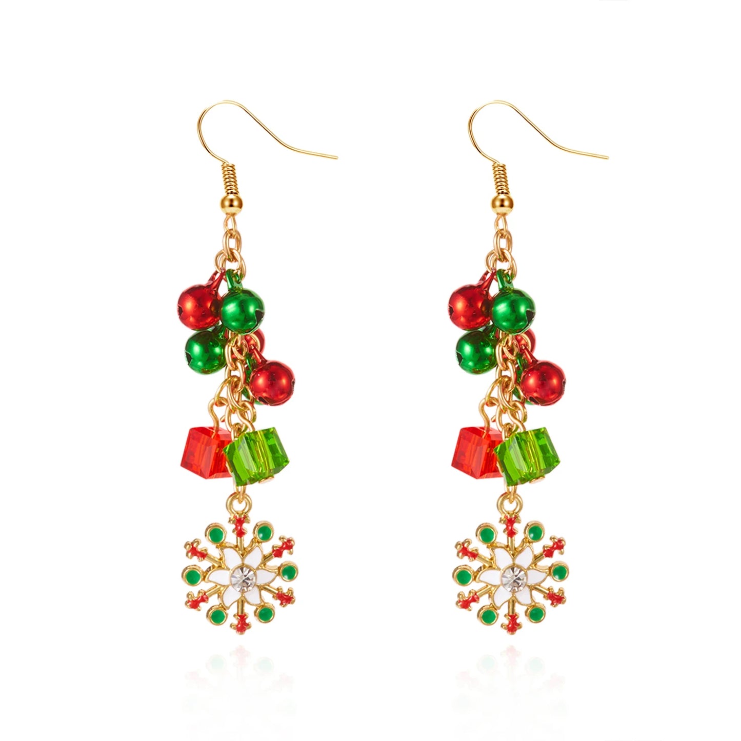 Jingle Snowflake Drop Earrings