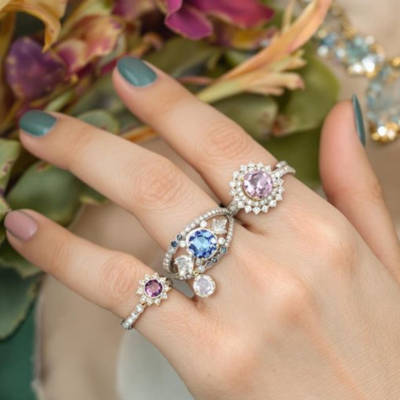 Elegant jewelry paired with stylish party outfits.
