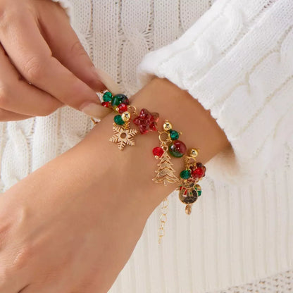Christmas Crystal Charm Bracelet