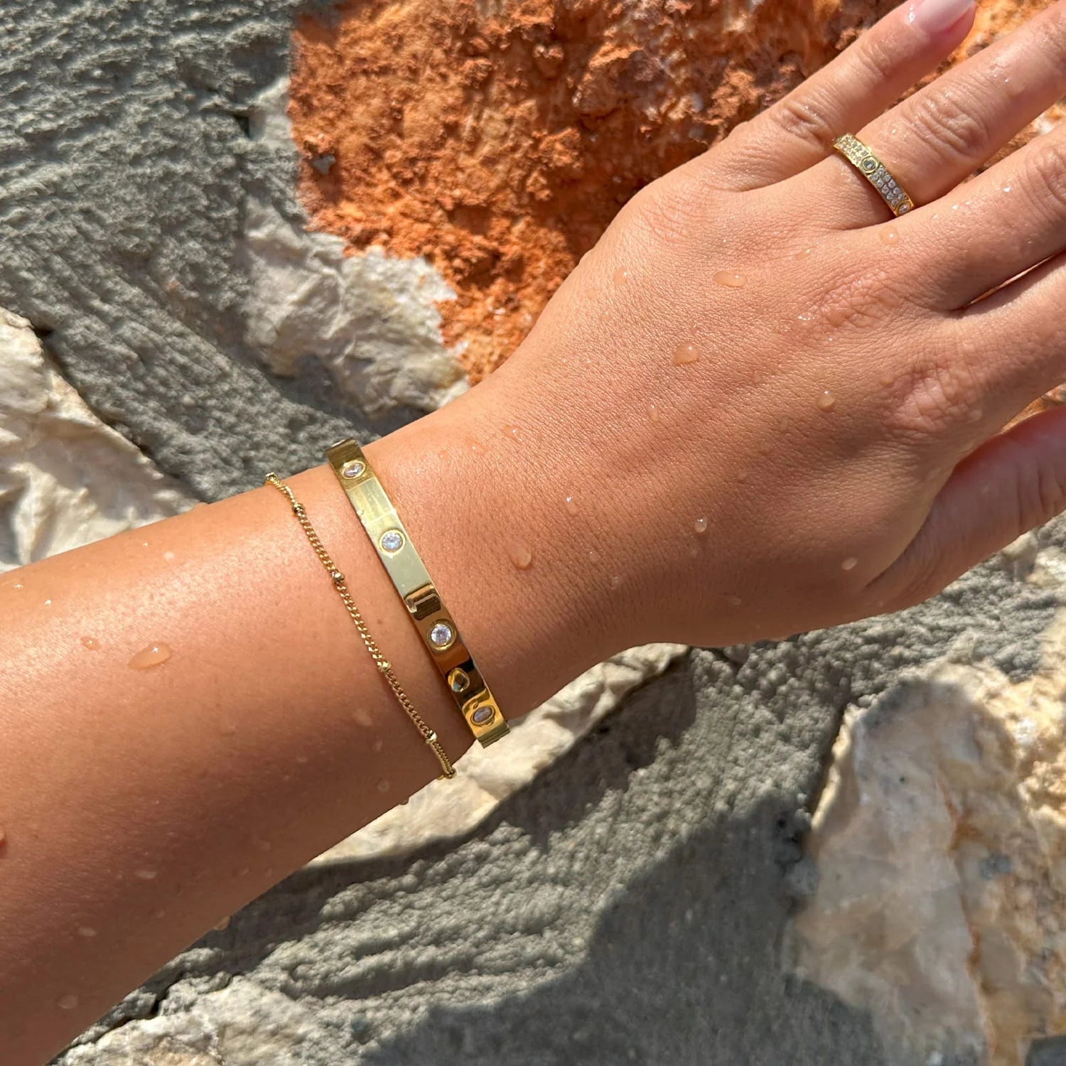 Arianna Bracelet – 18K Gold Plated Zirconia