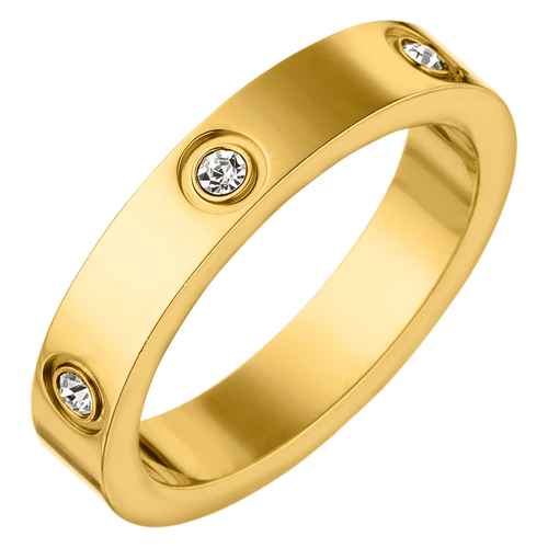 Arianna Ring – 18K Gold Plated Zirconia Band