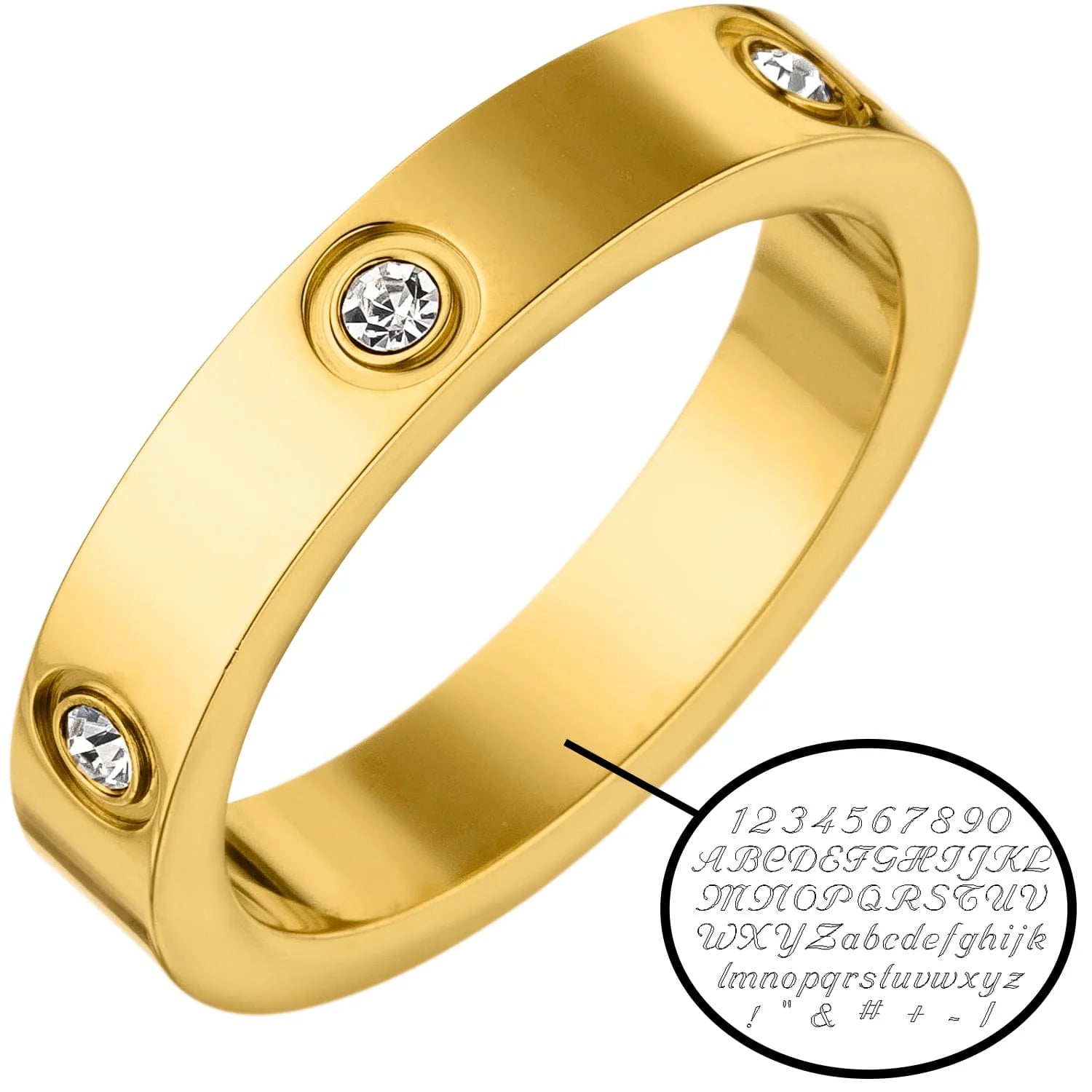 Arianna Ring – 18K Gold Plated Zirconia Band