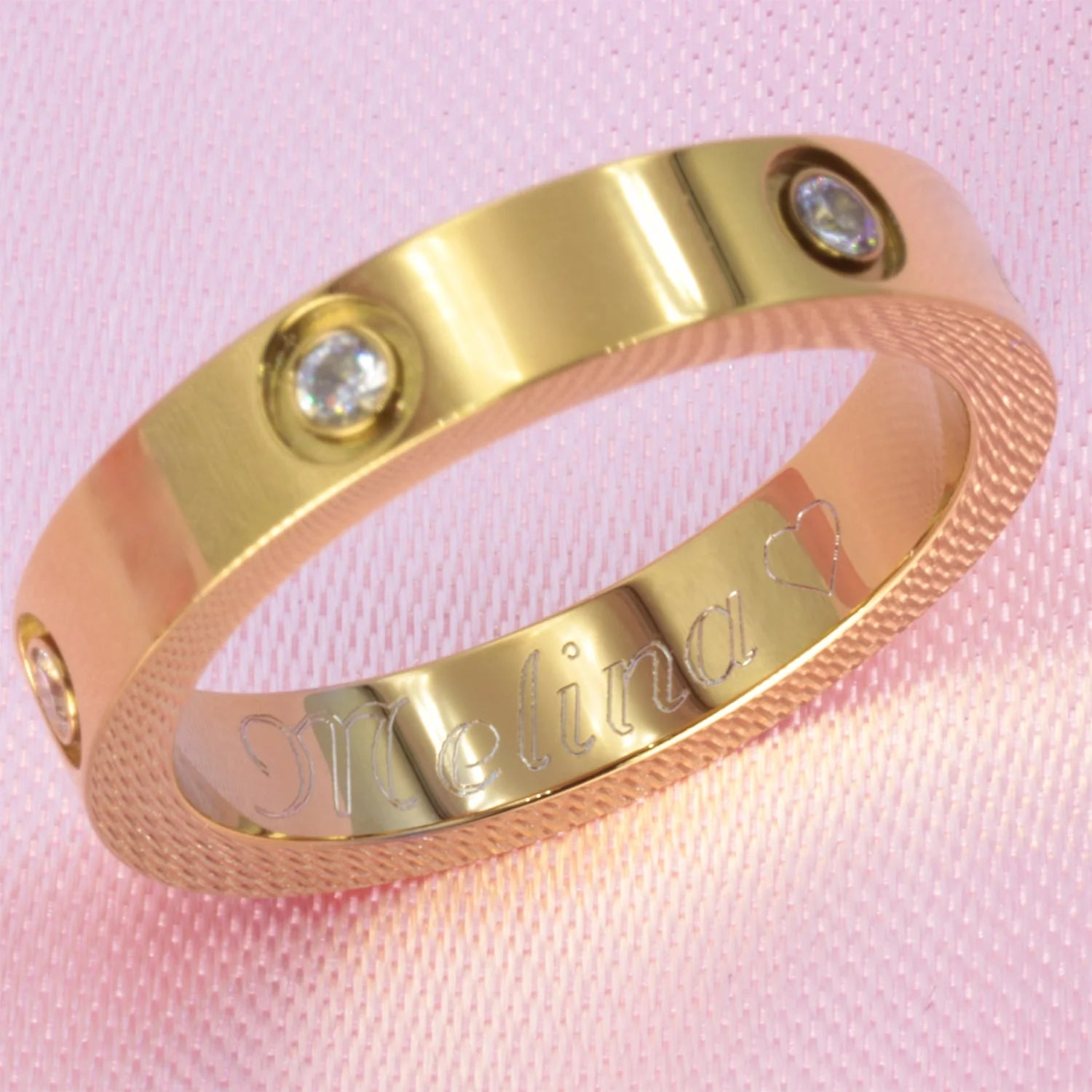 Arianna Ring – 18K Gold Plated Zirconia Band