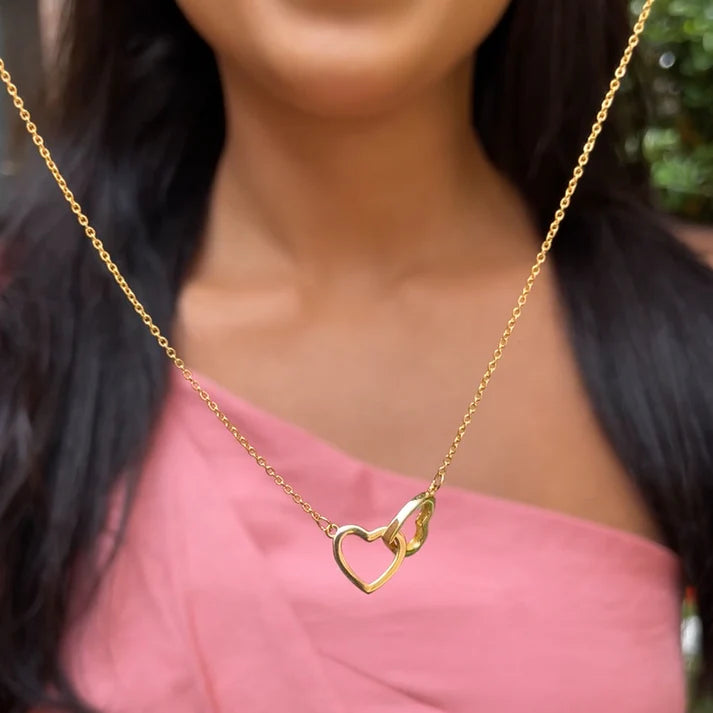 Engraved Heart Necklace with Rose Bear Gift Box