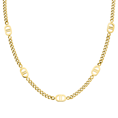 Five Prestige Necklace – 18K Gold Plated