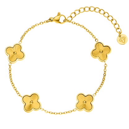Golden Clover Bracelet – 18K Gold Plated