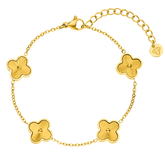 Golden Clover Bracelet – 18K Gold Plated