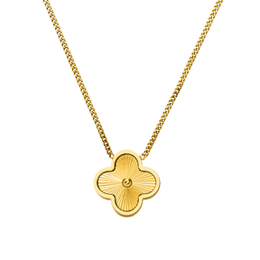 Golden Clover Necklace – 18K Gold Plated