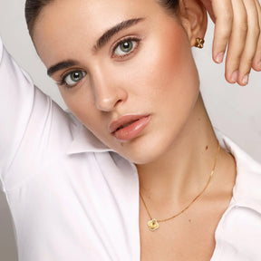 Golden Clover Necklace – 18K Gold Plated