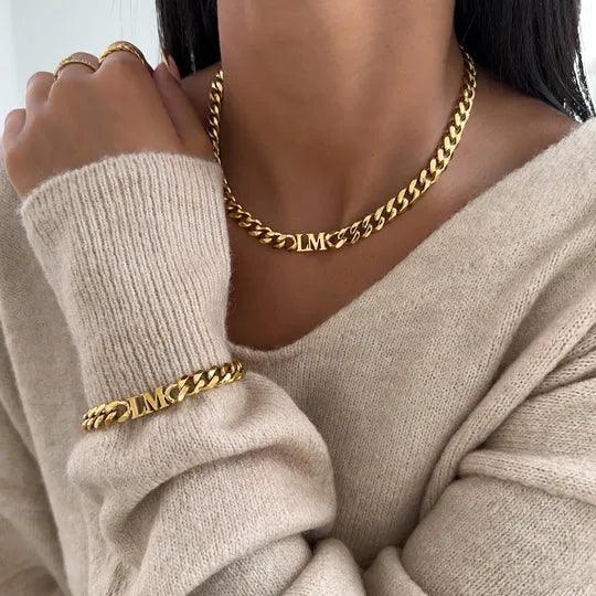 Initial Choker Necklace