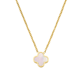 Lucky Rose Clover Necklace - 18K Gold Plated