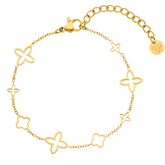 Luxury Clover Bracelet – 18K Gold Plated