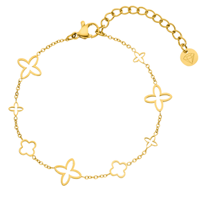 Luxury Clover Bracelet – 18K Gold Plated