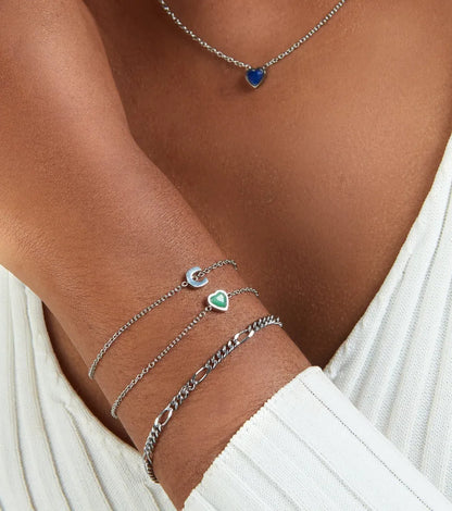 Mini Heart Birthstone Bracelet