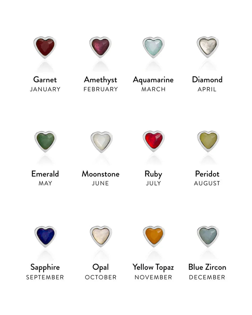 Mini Heart Birthstone Bracelet