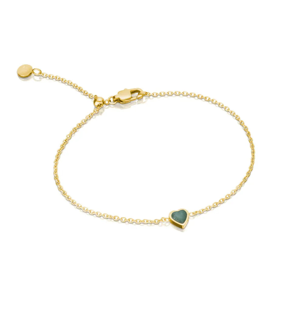 Mini Heart Birthstone Bracelet