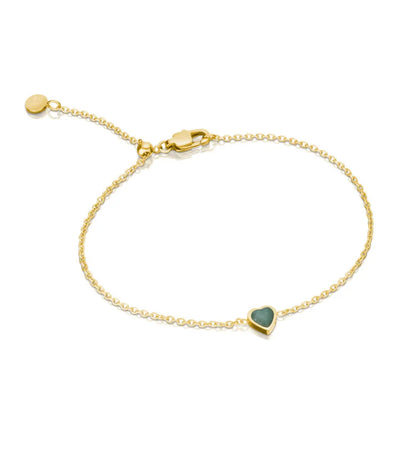 Mini Heart Birthstone Bracelet