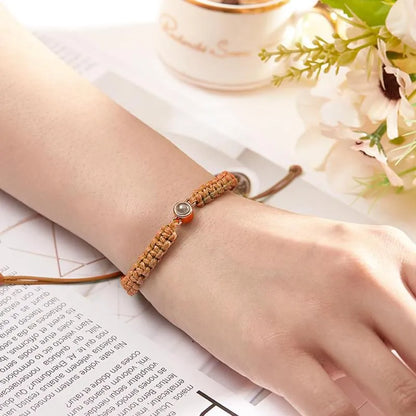 Personalised Braided Photo Memory Bracelet