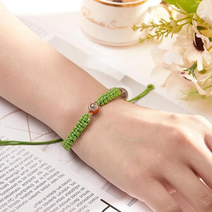 Personalised Braided Photo Memory Bracelet