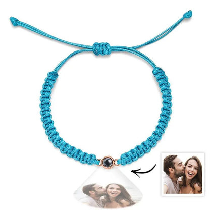 Personalised Braided Photo Memory Bracelet