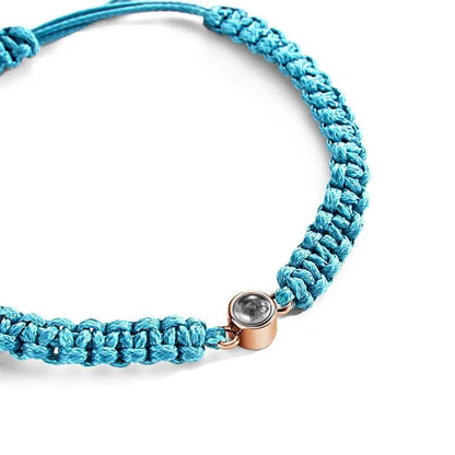 Personalised Braided Photo Memory Bracelet