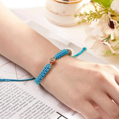 Personalised Braided Photo Memory Bracelet