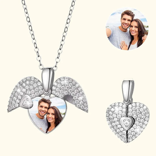 Personalised Heart Photo Locket Necklace