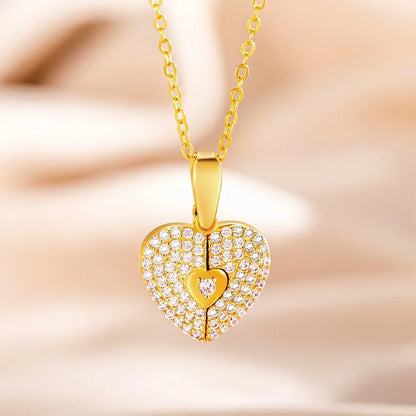 Personalised Heart Photo Locket Necklace