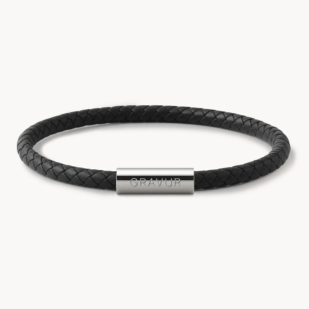 Personalised Leather Bracelet with Engraving