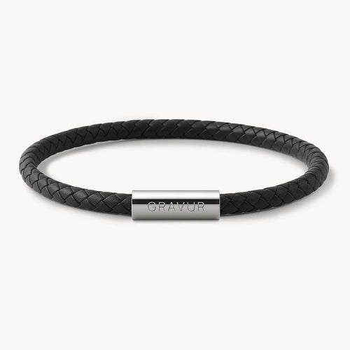 Personalised Leather Bracelet with Engraving