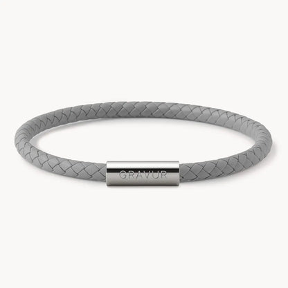 Personalised Leather Bracelet with Engraving