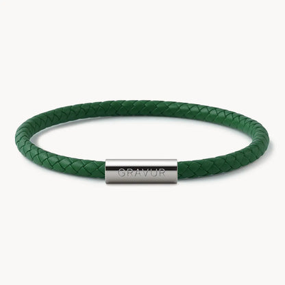 Personalised Leather Bracelet with Engraving