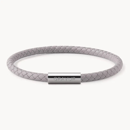 Personalised Leather Bracelet with Engraving