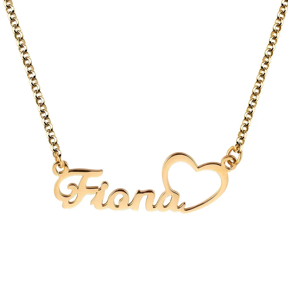 Personalised Name Heart Necklace