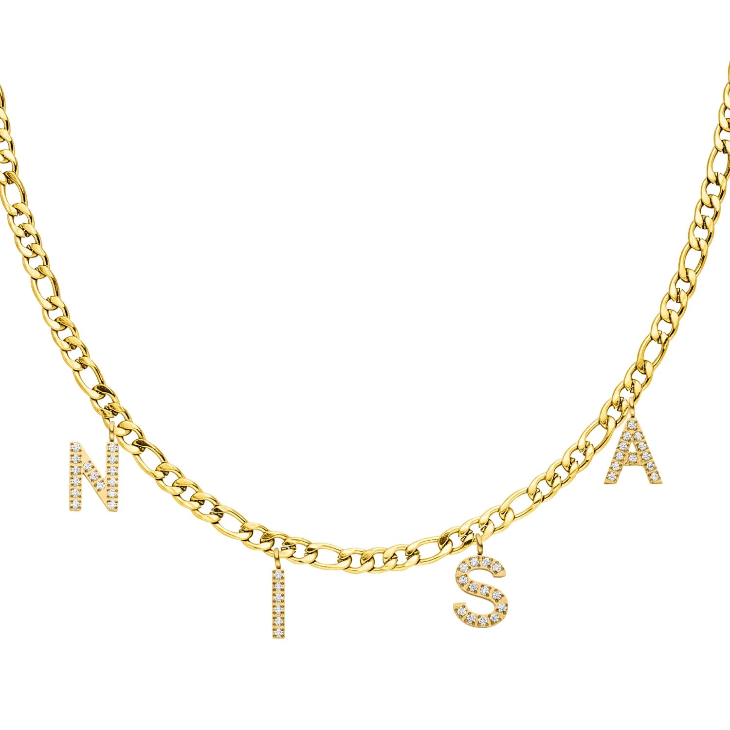 Personalised Name Necklace – 18K Gold Plated