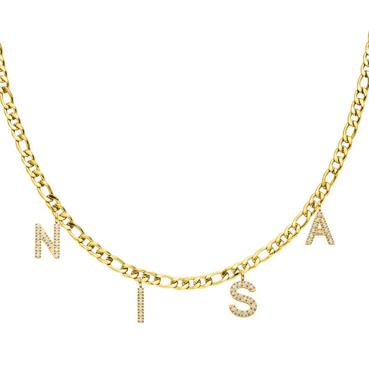 Personalised Name Necklace – 18K Gold Plated