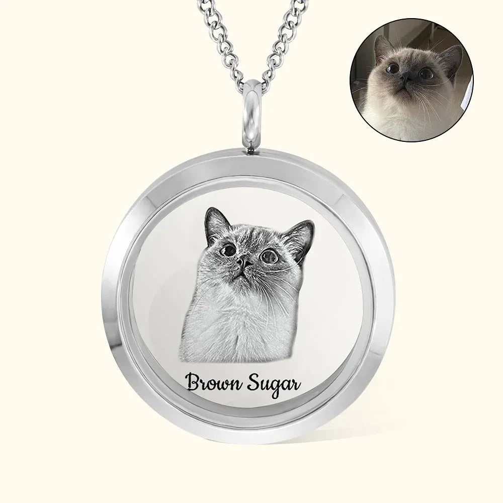 Personalised Pet Fur Memorial Necklace