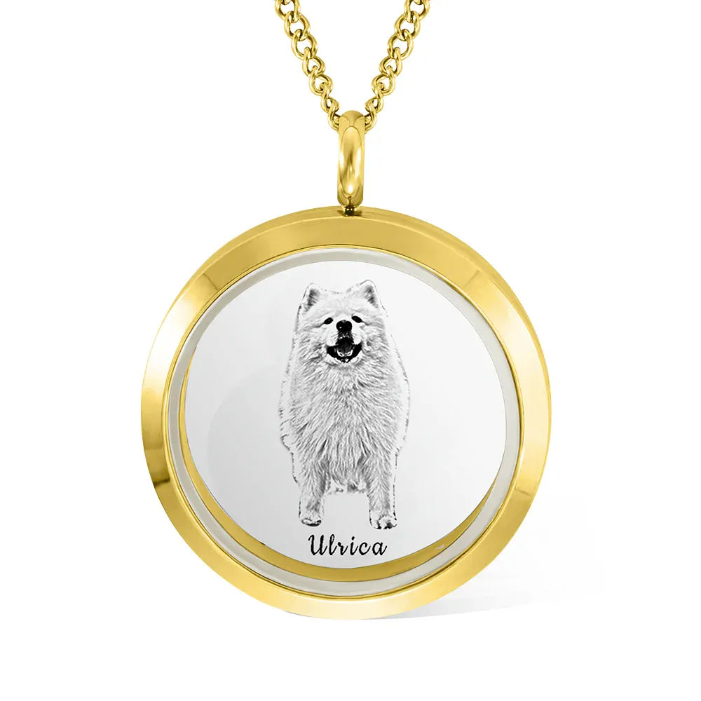 Personalised Pet Fur Memorial Necklace