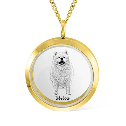 Personalised Pet Fur Memorial Necklace