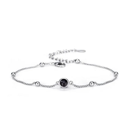 Personalised Projection Photo Bracelet & Rose Bear Gift Box
