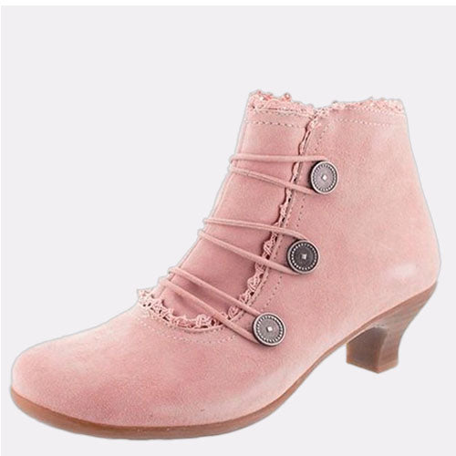 Victorian Lace Button Boots