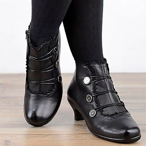 Victorian Lace Button Boots