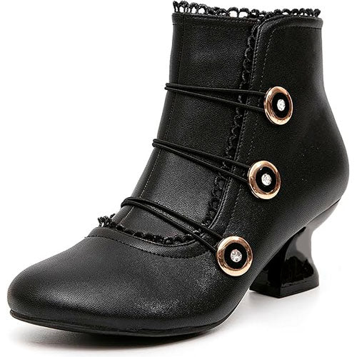 Victorian Lace Button Boots
