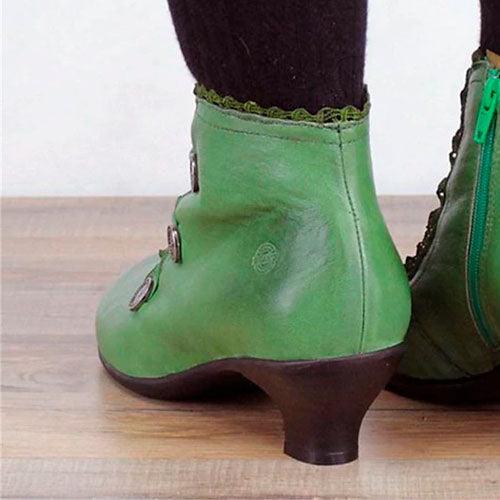 Victorian Lace Button Boots