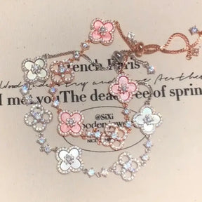 Sakura Clover Bracelet