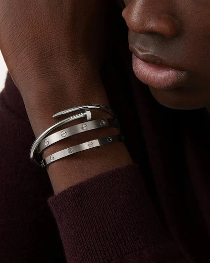 Screw Bracelet Statement Cuff