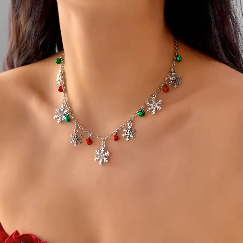Sparkling Christmas Bell Necklace